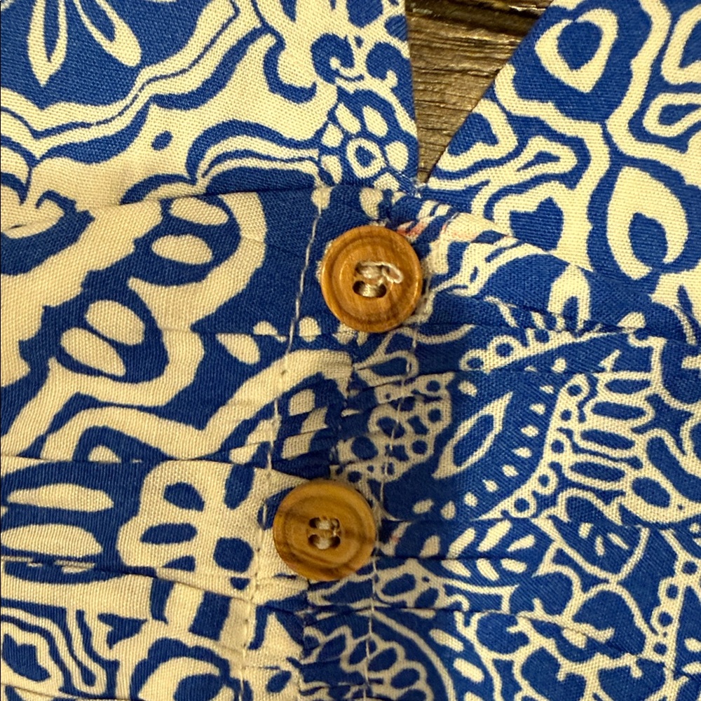 Zara Blue and White womans small Romper - Picture 7 of 8